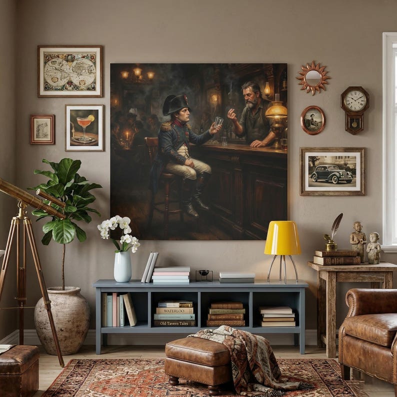 Napoleon in Tavern Matte Canvas Historical Canvas image 7