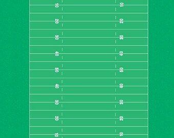 Football Field Scrapbook Paper, Green Sports Card Making Journal Sheets