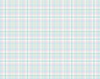 Pastel Green Pink Plaid 12x12 Scrapbook Paper – Card Making, Junk Journals