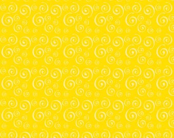 Bright Tints Yellow Swirls 12x12, 15 Sheets Single-Sided Scrapbook Paper| Card Making | Junk Journals | Paper Wishes