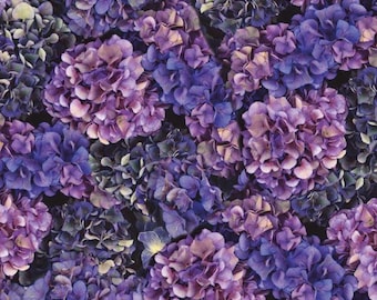 Hydrangea Scrapbook Paper 12x12 | 15 sheets | Junk Journal, Card Making, Elegant Scrapbook Supply