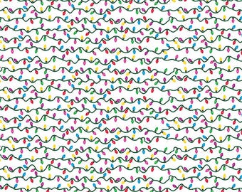 Christmas Lights Scrapbook Paper – Colorful Holiday Craft Sheets (15‑Pack)