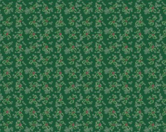 Festive Holly Christmas Scrapbook Paper, 15 Sheets, Card Making Journaling (12x12)