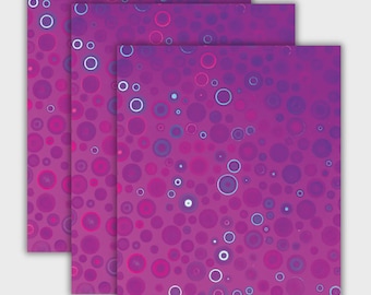 Purple Circles 8.5"x11" Holographic Cardstock, 3 sheets