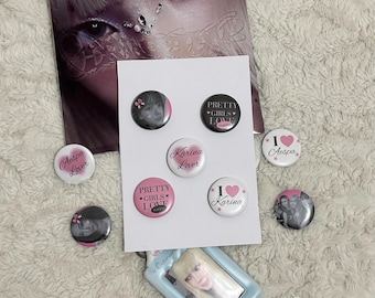 K-pop Girl Group Button Pin (Pack of 5)