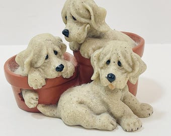 Second Nature Design Quarry Critters, Pit Stop Puppies, Retired Dogs Vintage