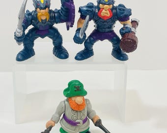 1999 Fisher Price Great Adventures Blue Purple Knights Club Pirate Set Lot 3