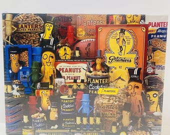 Vtg Planters Peanuts 500 Piece Puzzle Just Nuts About Mr. Peanut Springbok NEW