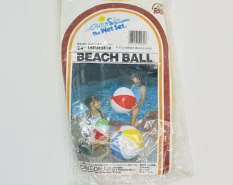 Intex The Wet Set 24" Inflatable Beach Ball #59030 Pool Water Sturdy Vinyl 1983
