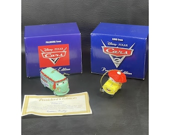 Grolier Disney Early Moments Cars Christmas Ornament Fillmore & Luigi Lot of 2