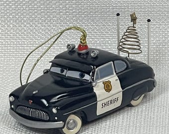 Grolier Disney Early Moments Cars Christmas Ornament Sheriff President's Edition