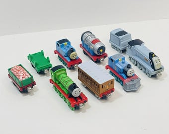 Vtg Thomas Train Spenser Annie Jet Engine Henry Holiday Metal Die Cast Lot Of 9