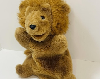 Gund Lion Puppet Plush Stuffed Animal 13" Vintage 1985