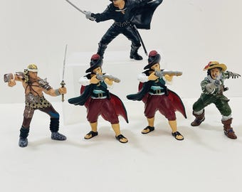 Papo Figure Lot - Zorro Conan Corsair - Action Figure Toys Vintage