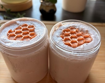 Oatmeal Milk & Honey Whipped Sugar Foaming Body Scrub Cleanser | Gentle Exfoliating Body Polish | Hydrating and Moisturizing Skincare
