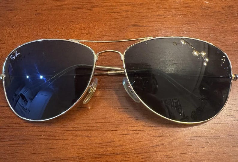 Ray-Ban COCKPIT RB 3362 001/59-14 3N Gold Metal Frame Sunglasses (Aviator) image 7