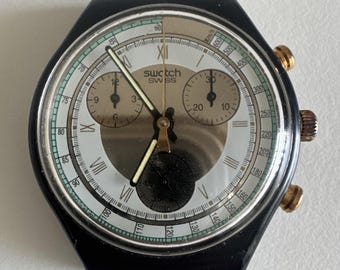 SWATCH SCB 111 - Chronograph - Schwarzes Gehäuse - Quartz - 22 Jewels - Nicht getestet