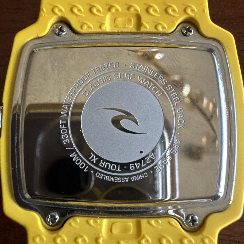 Rip Curl A2749 Tour XL Surf Watch - Black/Yellow Underneath image 7