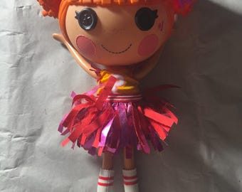 LalaLoopsy Peppy Pom Pom Cheer Doll Full Size W / Dress & Schuhe