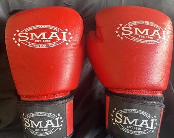 Smai offizielle schwere Boxhandschuhe - 12 Unzen - rot