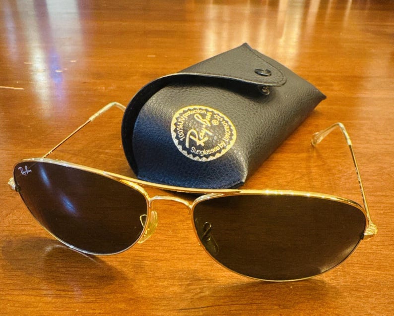 Ray-Ban COCKPIT RB 3362 001/59-14 3N Gold Metal Frame Sunglasses (Aviator) image 2