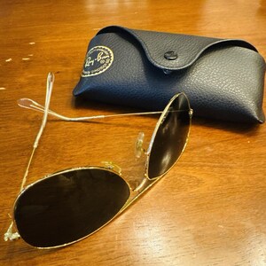 Ray-Ban COCKPIT RB 3362 001/59-14 3N Gold Metal Frame Sunglasses (Aviator) image 1
