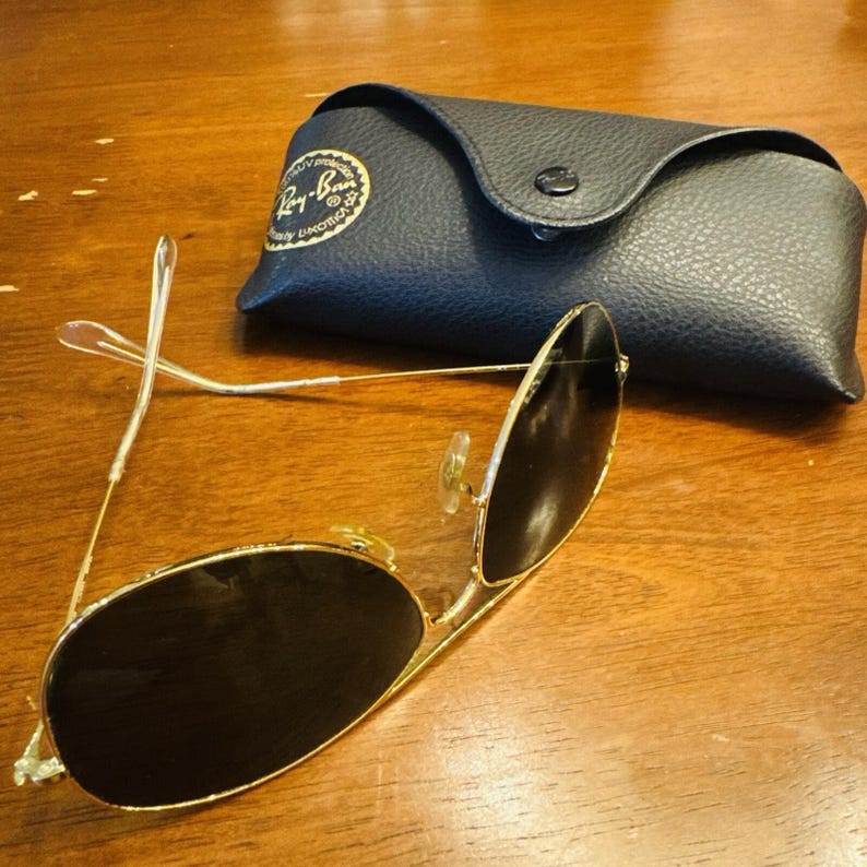 Ray-Ban COCKPIT RB 3362 001/59-14 3N Gold Metal Frame Sunglasses (Aviator) image 1