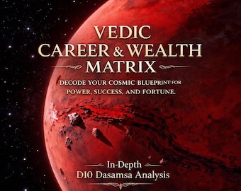Lectura de Astrología Védica Profesional / Predicción de Riqueza y Éxito / Análisis de Dasamsa D10 / Estrategia Empresarial y Hoja de Ruta Financiera