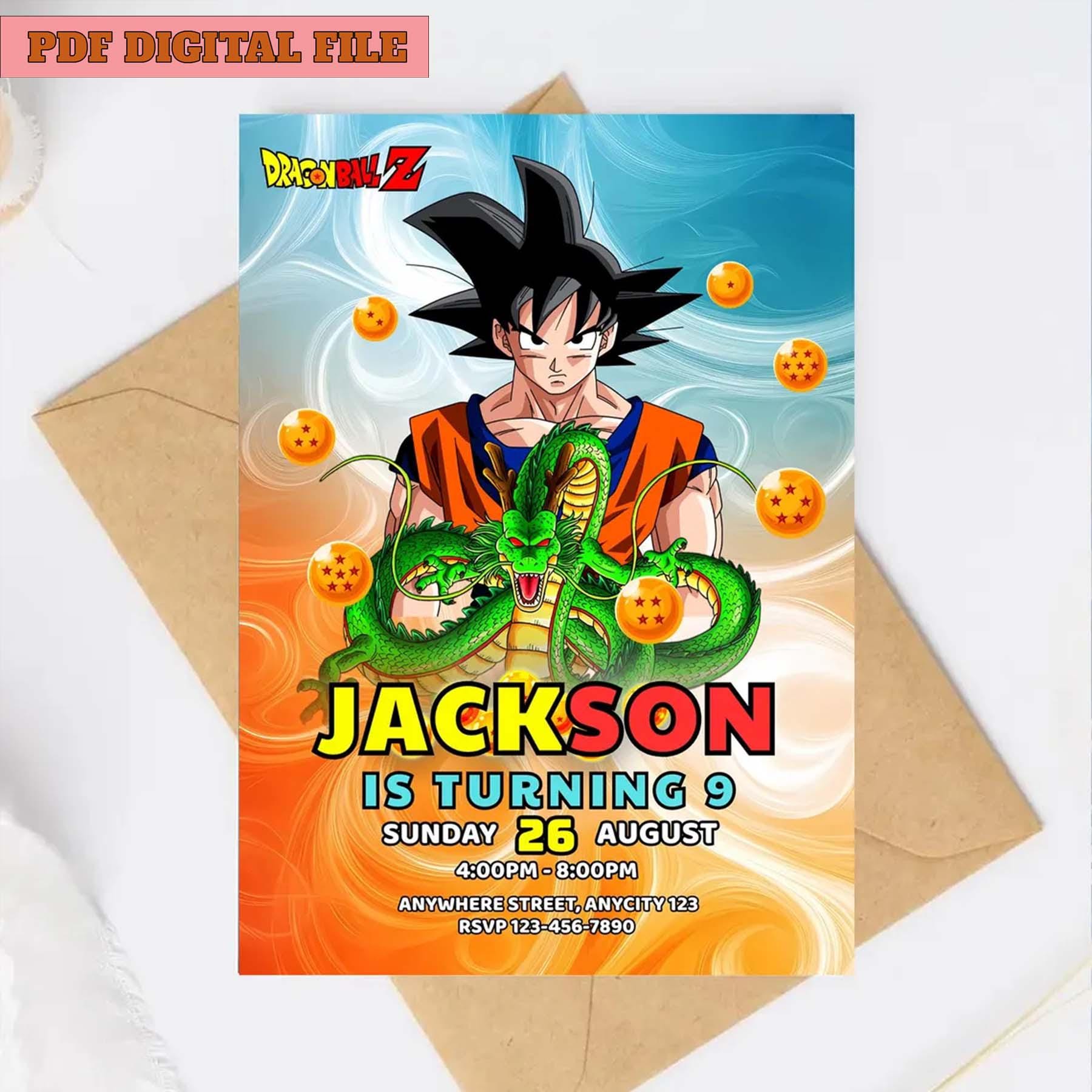 Dbz birthday card - Etsy 日本