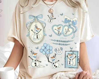 Coquette Bow Olaf png, Disney Frozen Olaf png, Cute Olaf Fan png, Coquette Winter Snowman png, Disney Family Trip png