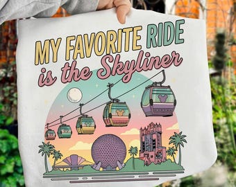 Retro Skyliner png, Disney Inspired Gondola png, Epcot Hollywood Studios png, Matching Vacation png, Park Transportation png