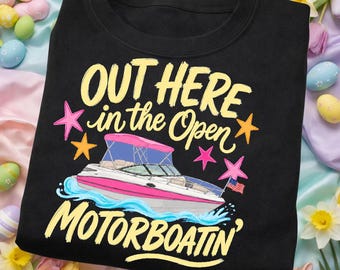 Motorboatin PNG Bundle, Funny Lake Life Sublimation Design, Summer Boat Trip Graphic, Nautical Shirt Design, Instant Download