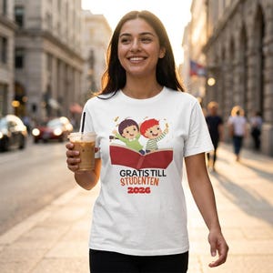 Graduation T-Shirt | Grattis Till Studenten 2026 Design, Unisex Cotton Tee