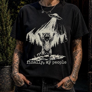 Shirt Final My People Supernatural, T-shirt ufo, cryptid-kleding, donkere humor comfortabele kleuren