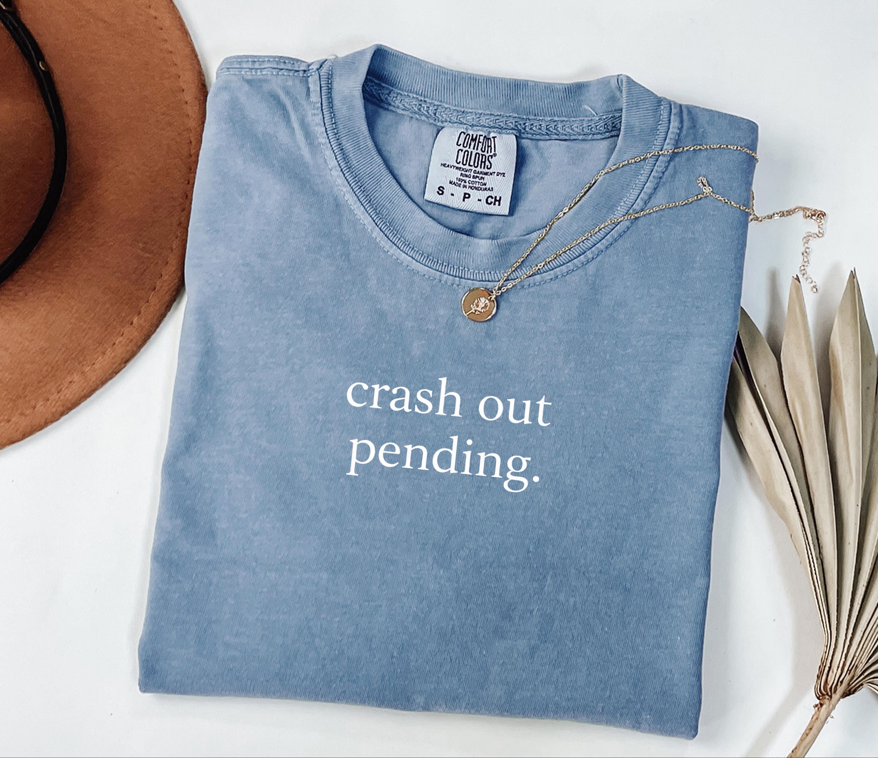 Crash Out Pending Shirt, Funny Meme Shirt, Introvert Tshirt, Minimalist T-shirt, Comfort Colors Tee