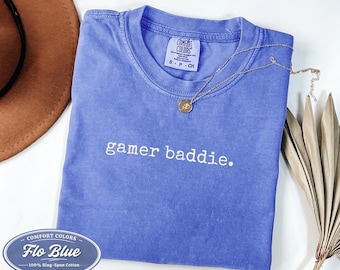 Y2k-shirt gamer baddie, shirt gamer girl, grappige sarcastische kleding, comfortabele kleuren