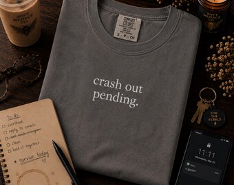 Crash Out Pending Shirt, Introvert Shirt, Funny Meme Tee