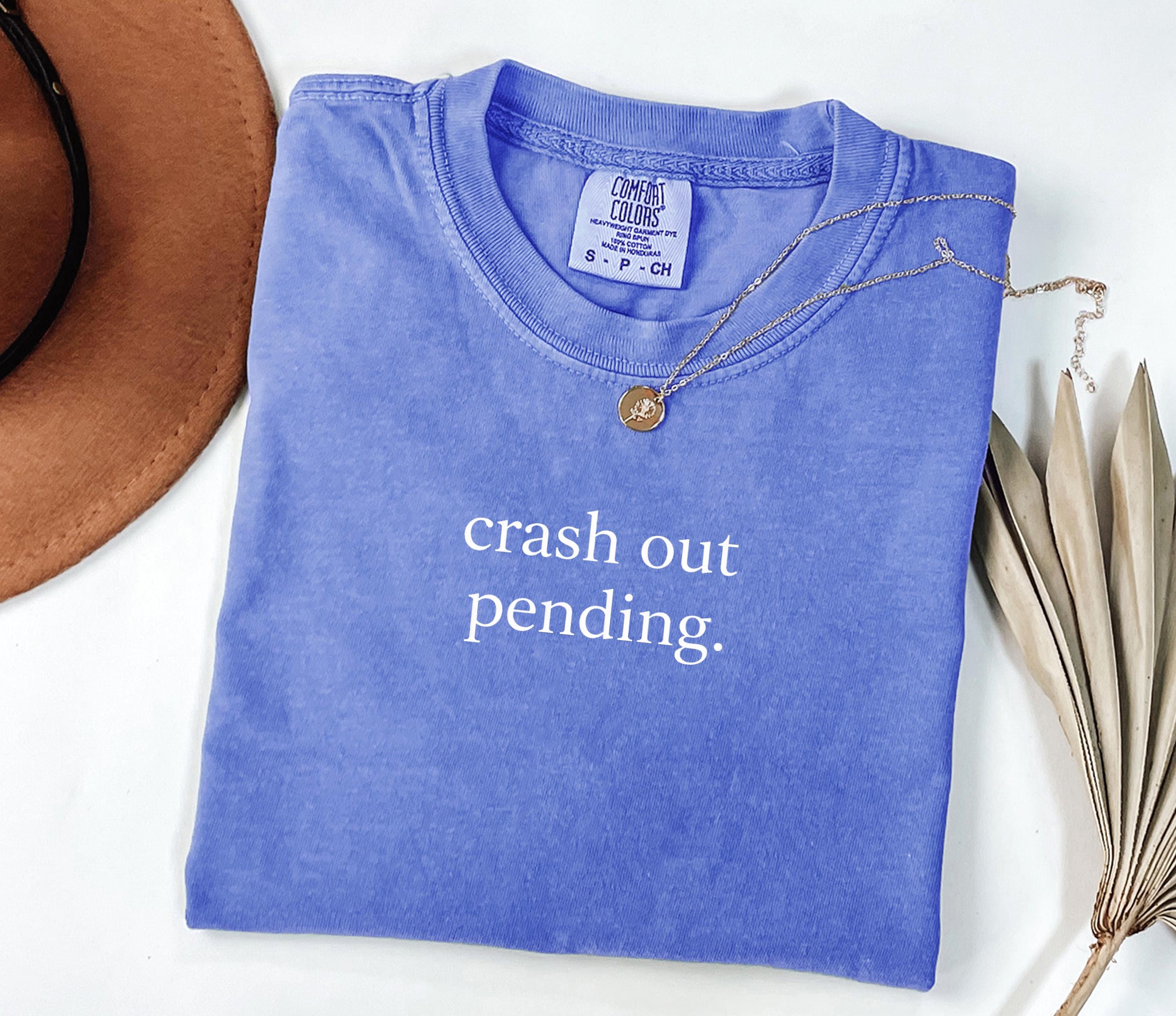 Crash Out Pending Shirt, Funny Meme Shirt, Introvert Tshirt, Minimalist T-shirt, Comfort Colors Tee