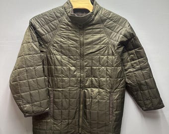 Barbour Allendale Quilted Jacket Mens XL Olive Green Full Zip Thermal D849 NWT
