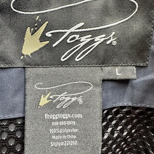 Frogg Toggs Hellbender Wading Jacket Mens Large Navy Waterproof Fishing 221202 画像 3