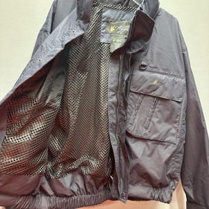 Frogg Toggs Hellbender Wading Jacket Mens Large Navy Waterproof Fishing 221202 画像 11