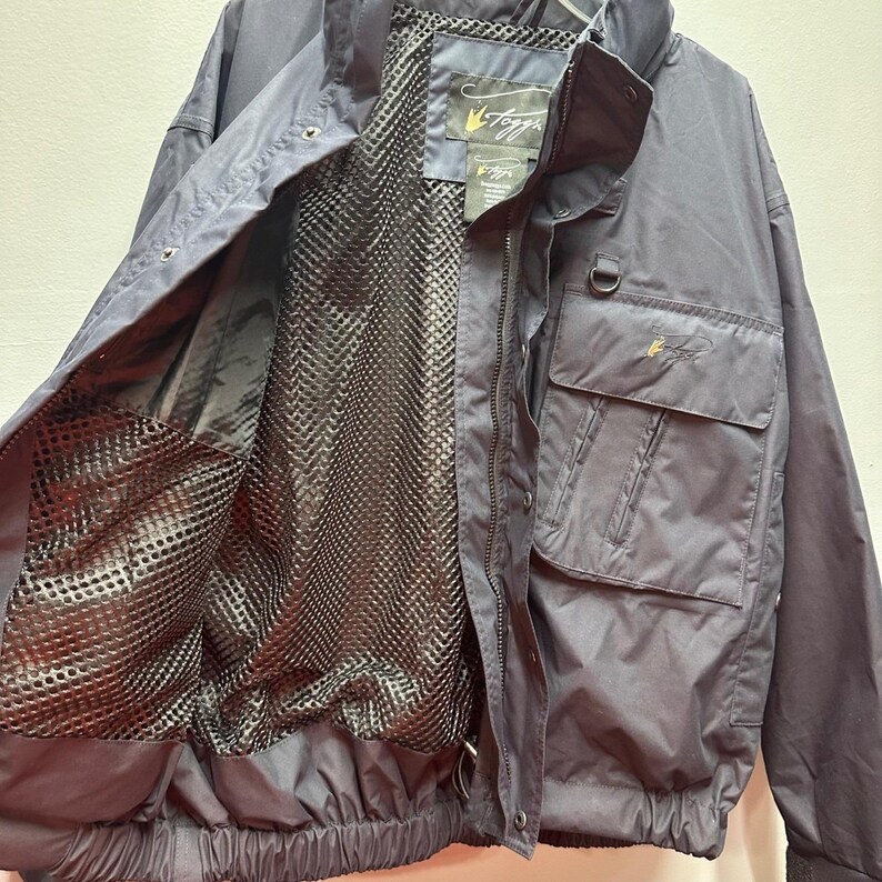 Frogg Toggs Hellbender Wading Jacket Mens Large Navy Waterproof Fishing 221202 画像 11