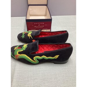 Mens Velvet Smoking Slippers - Etsy display picture 3