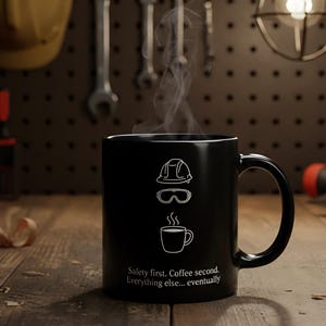 Professional Engineer Mug – Safety First Coffee Second Ceramic Cup