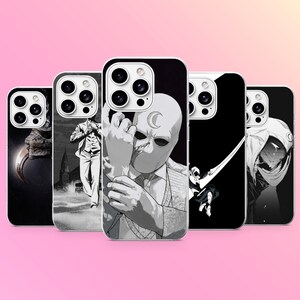 Moon Knight Phone Case Marvel Comics Cover For iPhone 17Pro, 16, 15, 14, 13, 12, Samsung S26, S25, S24, S23Fe, A16, A26, A56, Pixel 10, 9Pro