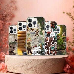 Funda de Baby Groot Guardians para iPhone 17Pro, 16, 15, 14, 13, 12, Samsung S25, S24, S23Fe, S22, A16, A26, A56, Pixel 10, 9Pro