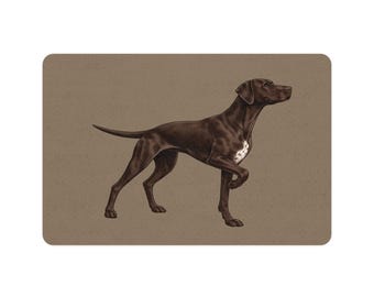 French Pointer Hundefutter Matte - Rutschfeste Haustier Matte (12x18)