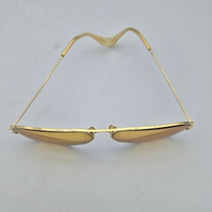 Vintage Ray-Ban B&L Ambermatic Aviator Sunglasses 62-14 Gold Frames Only USA zdjęcie 15