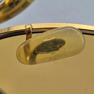Vintage Ray-Ban B&L Ambermatic Aviator Sunglasses 62-14 Gold Frames Only USA zdjęcie 20