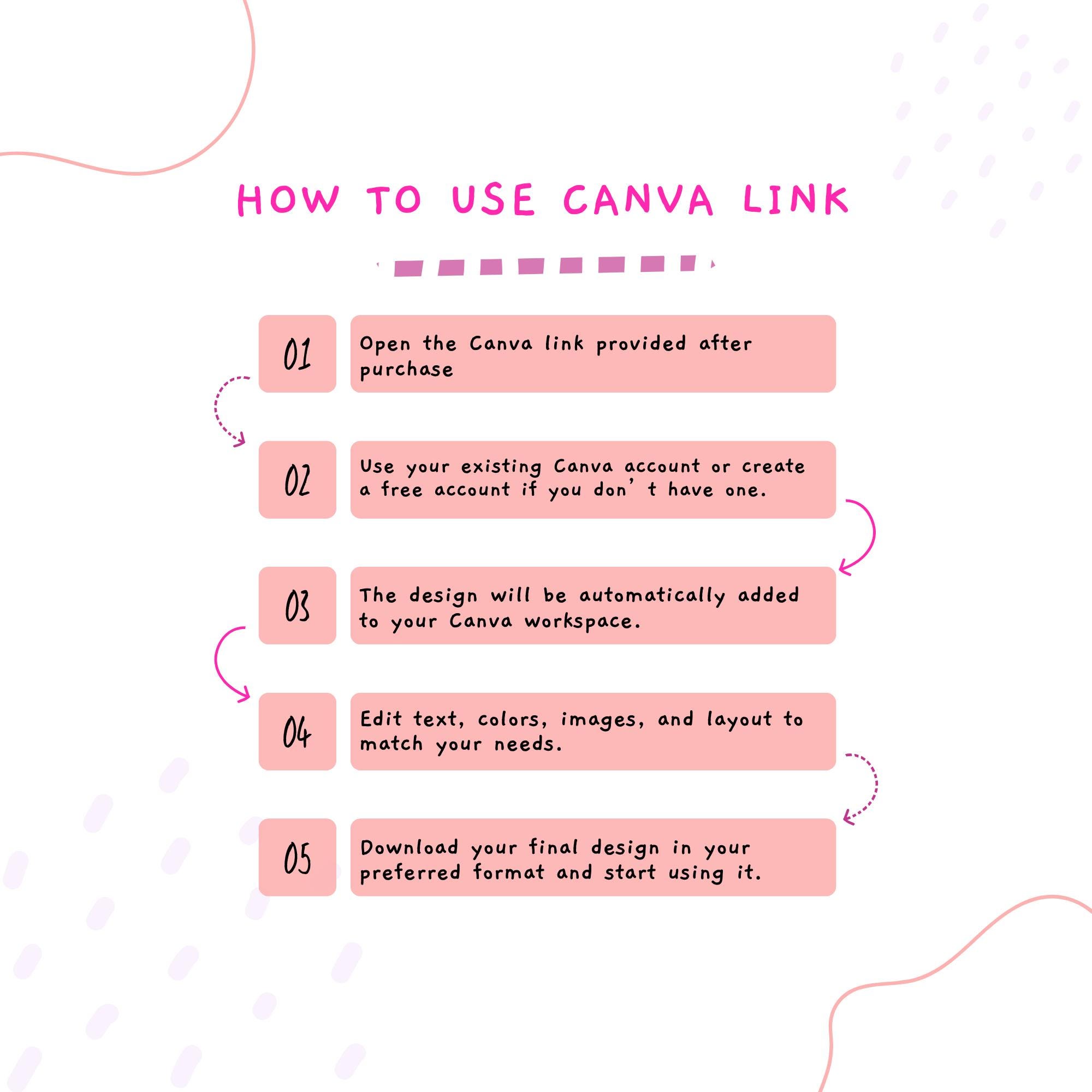 ADHD School Planner Canva Template | Student Homework Assignment ...